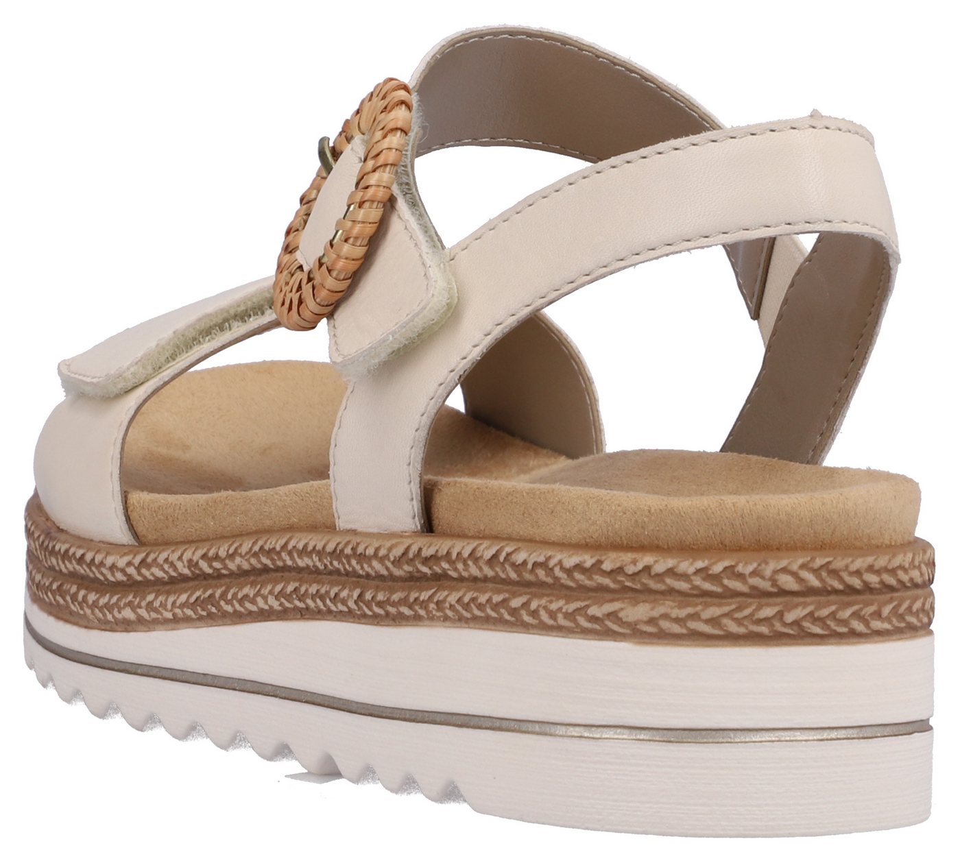 Remonte Keilsandalette Sommerschuh, Riemchensandale mit praktischen Klettverschlüssen – Bild 4 von 5