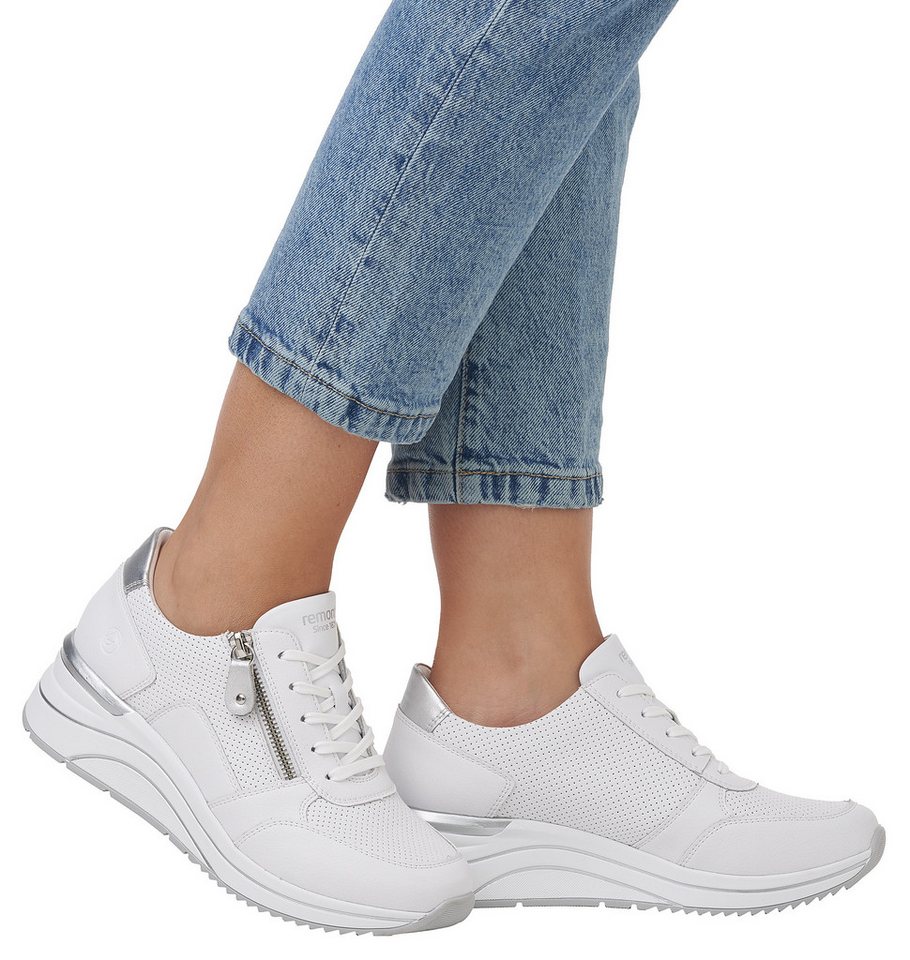 Remonte Keilsneaker, Freizeitschuh, Halbschuh, Schnürschuh mit Schaftrandpolsterung – Bild 2 von 5