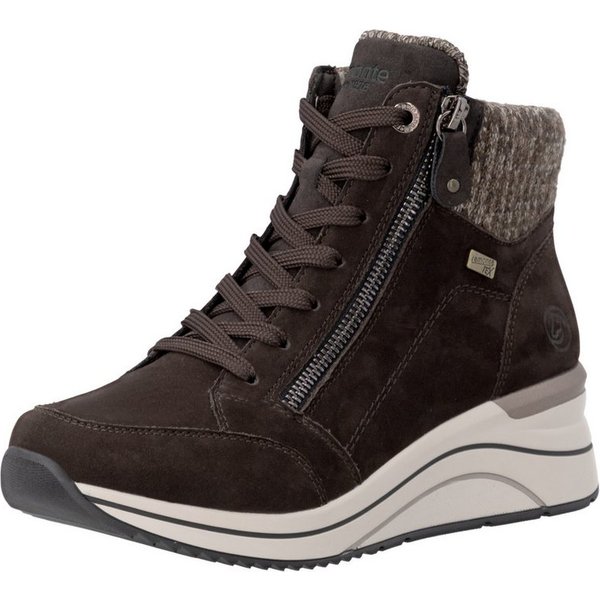 Remonte Keilstiefelette Keilboots, Schnürstiefelette mit wasserabweisender TEX-Membrane