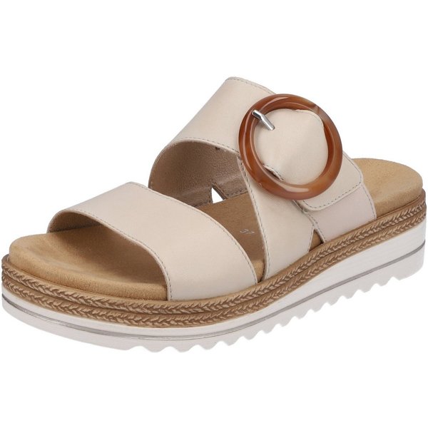 Remonte Pantolette, Keilabsatz, Sommerschuh, Schlappen mit Zierschnalle