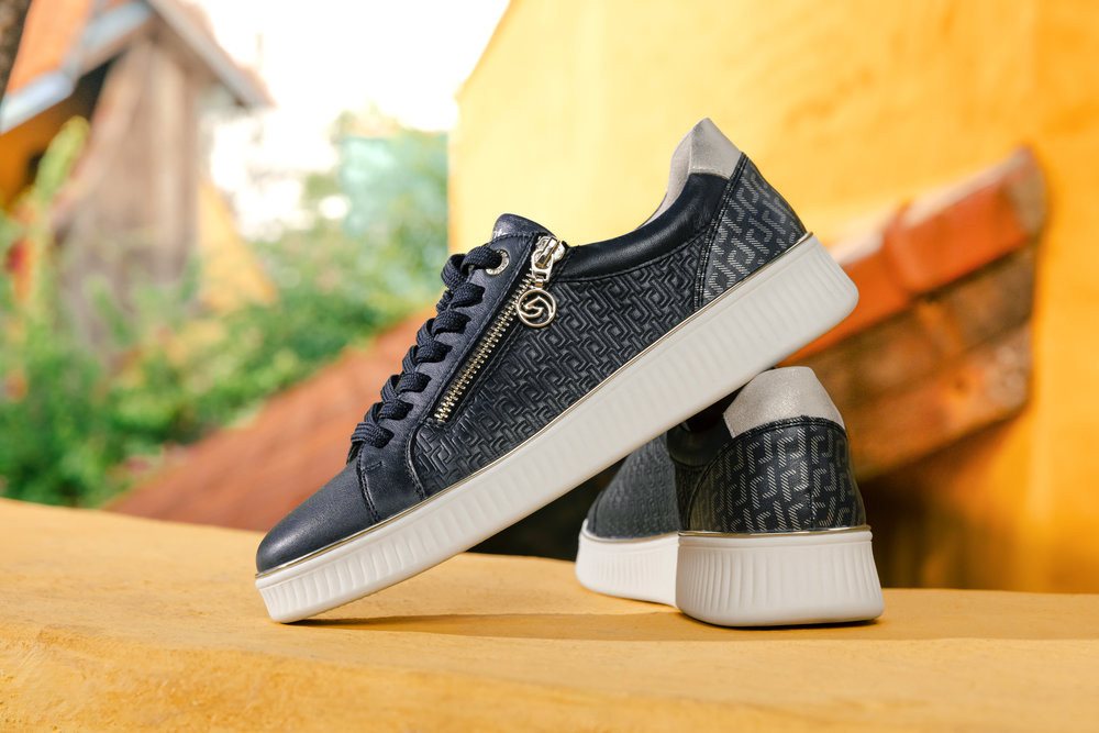 Remonte Plateausneaker, Freizeitschuh, Halbschuh, Schnürerschuh, seitlicher Reißverschluss – Bild 3 von 5