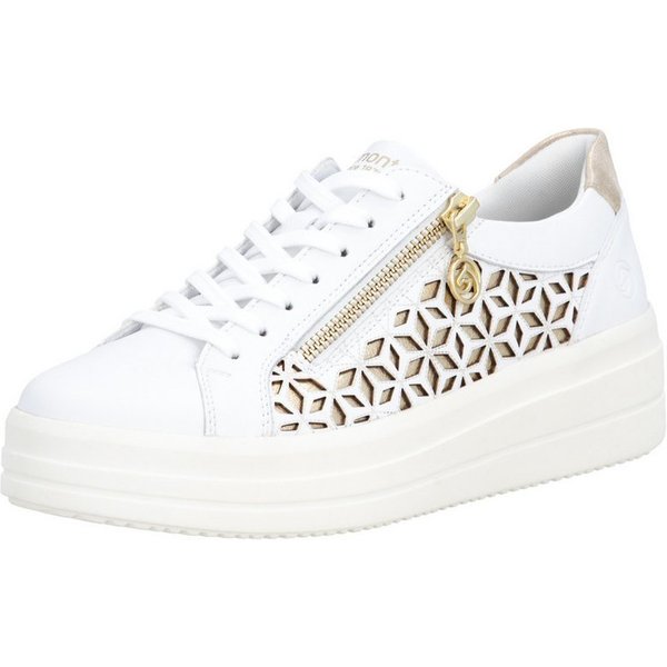 Remonte Plateausneaker Halbschuh, Schnürschuh mit Perforation und seitlichem Reißverschluss