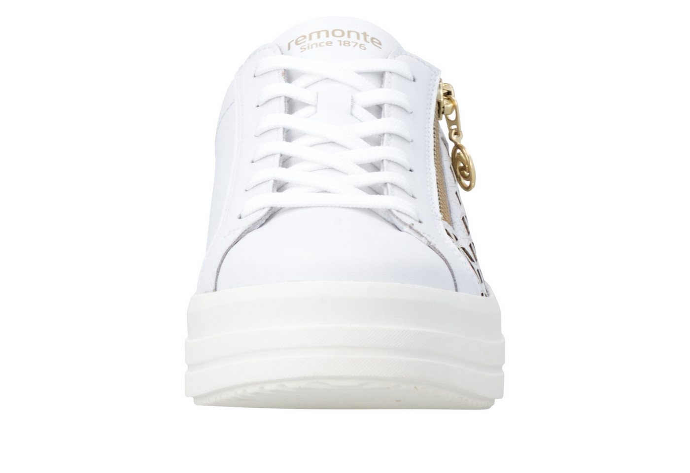 Remonte Plateausneaker Halbschuh, Schnürschuh mit Perforation und seitlichem Reißverschluss – Bild 4 von 5