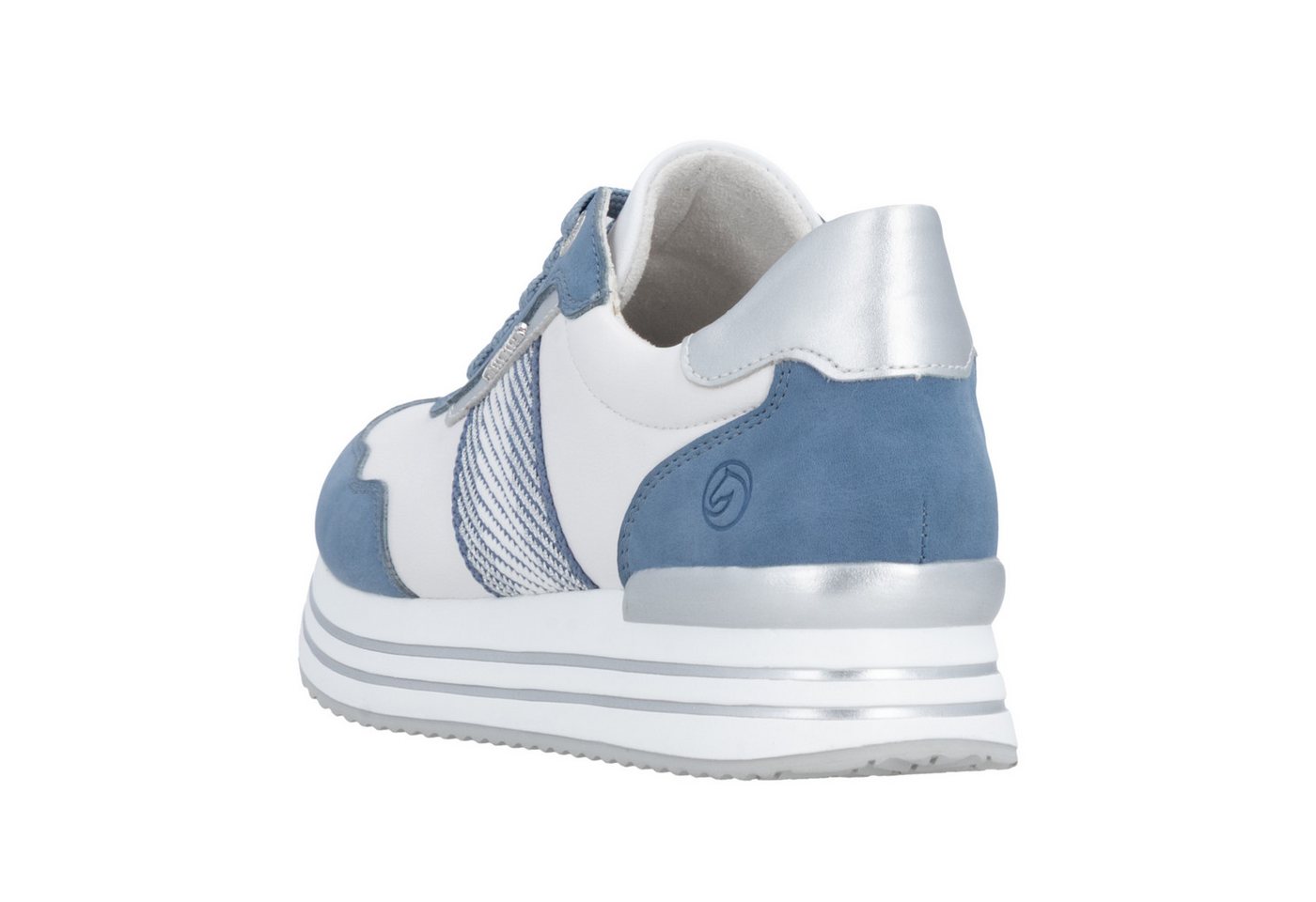 Remonte Plateausneaker Halbschuh, Schnürschuh mit Metallicdetails und Softfußbett – Bild 2 von 5
