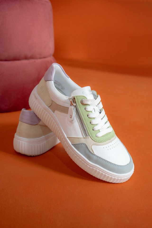 Remonte Plateausneaker Schnürschuh, Halbschuh, Freizeitsneaker mit Schaftrandpolsterung – Bild 3 von 5