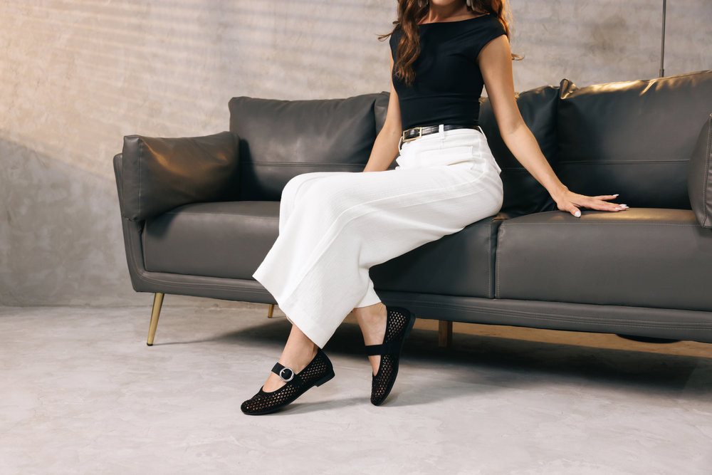 Remonte Riemchenballerina Loafer, Sommerschuh mit Glitzersteine und Klettverschluss – Bild 3 von 5