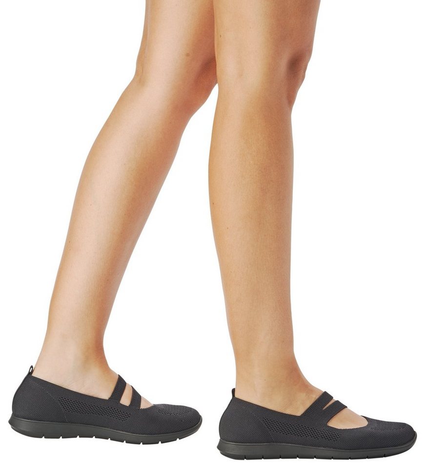 Remonte Riemchenballerina Slipper, Schlupfschuh, Slip-On Sneaker im sportiven Design – Bild 2 von 5