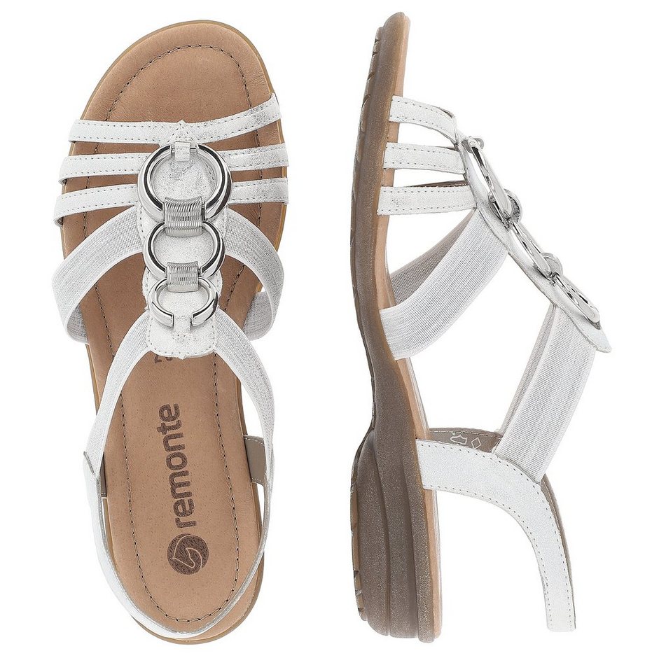 Remonte Riemchensandale, Keilabsatz, Sommerschuh, Sandalette mit Gummizügen – Bild 3 von 5