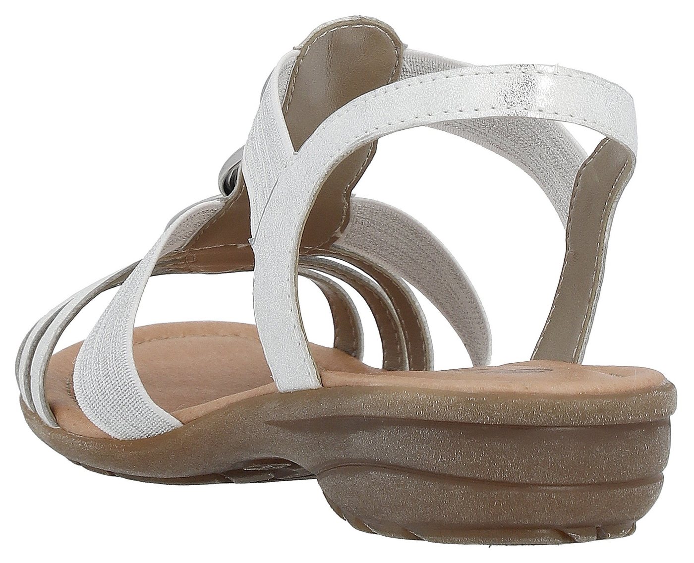 Remonte Riemchensandale, Keilabsatz, Sommerschuh, Sandalette mit Gummizügen – Bild 4 von 5