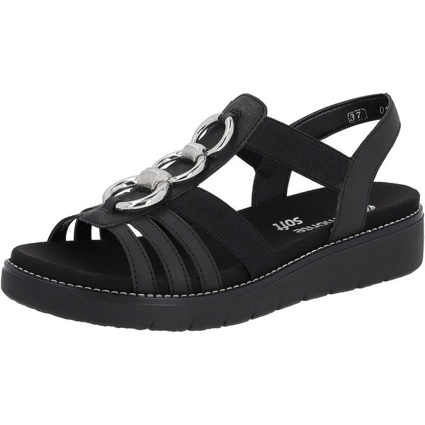 Remonte Sandale, Sommerschuh, Sandalette, Keilabsatz, mit praktischen Gummizügen