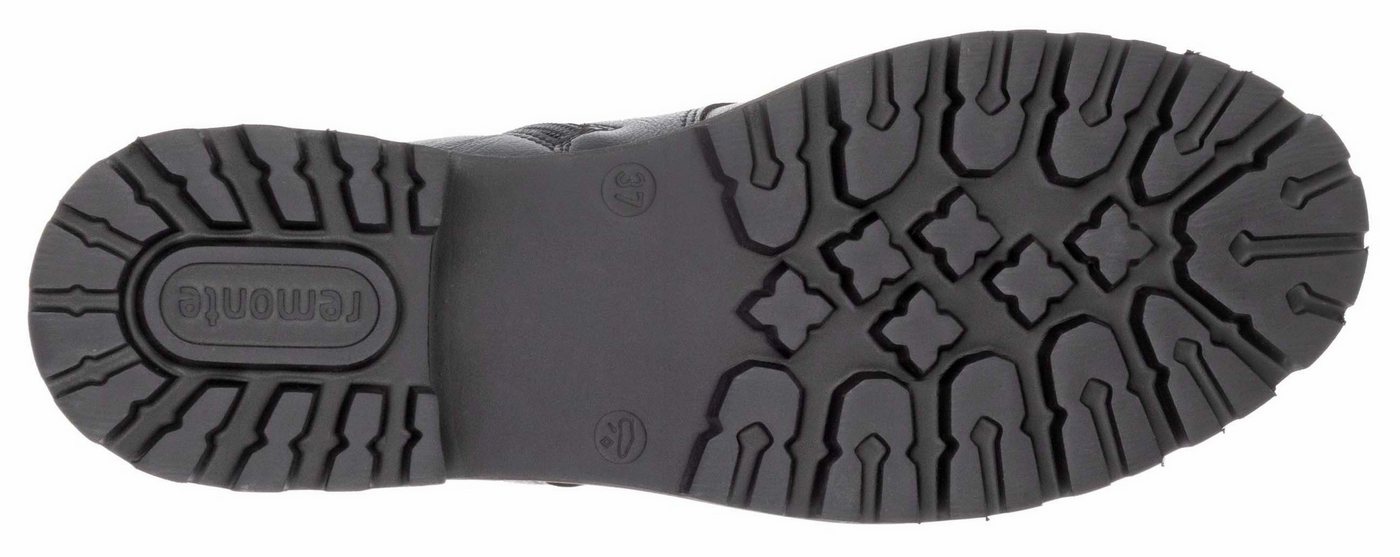 Remonte Schnürboots, Blockabsatz, Schnürstiefelette im Used Look – Bild 3 von 5