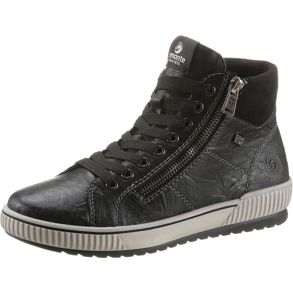 Remonte Schnürboots, Plateau, Schnürstiefelette, Boots in Crash-Optik