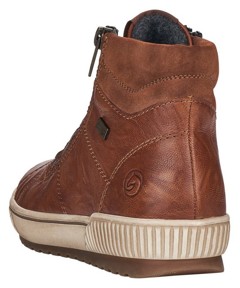 Remonte Schnürboots, Plateau, Schnürstiefelette, Boots in Crash-Optik – Bild 3 von 5