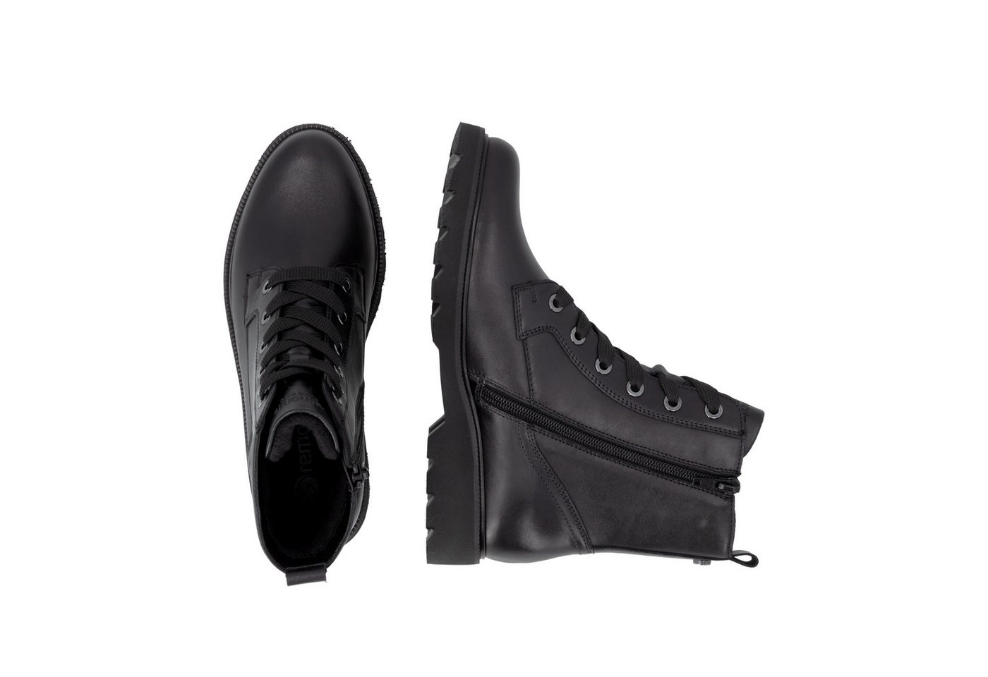 Remonte Schnürboots Schnürstiefelette, Profilsohle, Blockabsatz – Bild 3 von 5