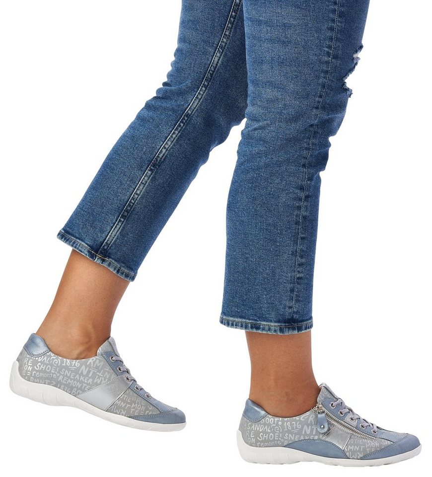 Remonte Schnürschuh mit feinem Metallic-Schimmer, Freizeitschuh, Halbschuh, Schnürschuh – Bild 2 von 5