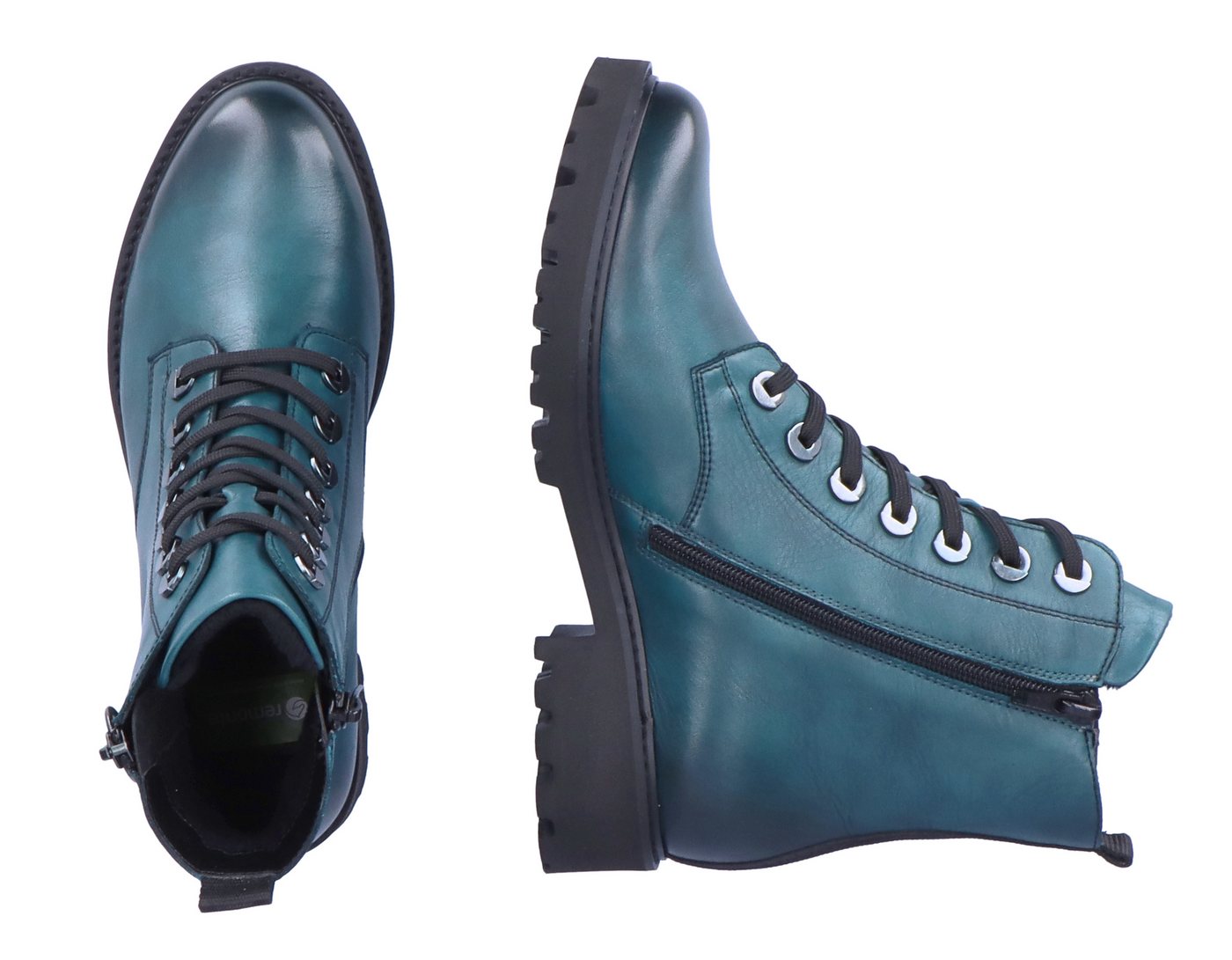 Remonte Schnürstiefelette Blockabsatz, Stiefelette, Schnürboots, im modischen Used Look – Bild 5 von 5