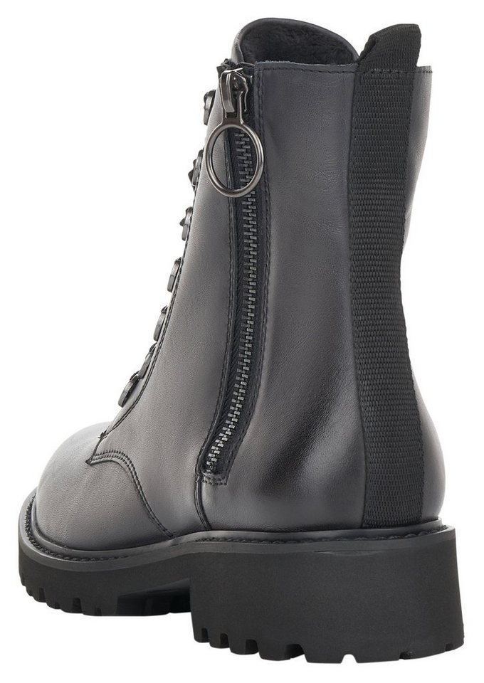 Remonte Schnürstiefelette Blockabsatz, Stiefelette, Schnürboots, im modischen Used Look – Bild 4 von 5