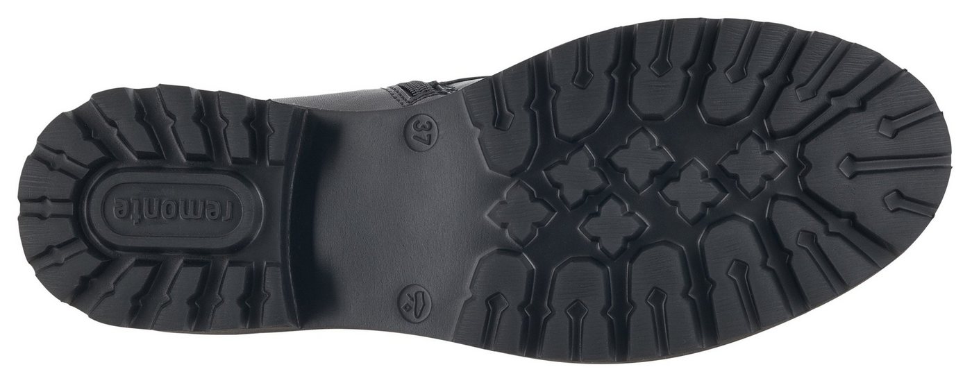 Remonte Schnürstiefelette Blockabsatz, Stiefelette, Schnürboots, im modischen Used Look – Bild 5 von 5