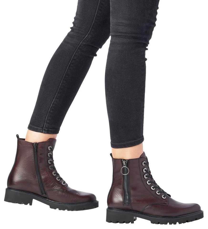 Remonte Schnürstiefelette Blockabsatz, Stiefelette, Schnürboots, im modischen Used Look – Bild 3 von 5
