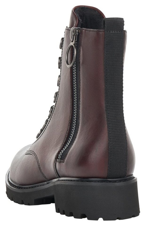 Remonte Schnürstiefelette Blockabsatz, Stiefelette, Schnürboots, im modischen Used Look – Bild 4 von 5