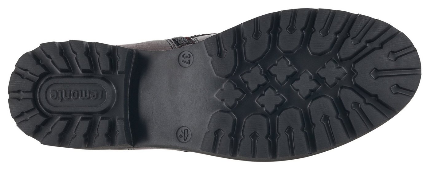 Remonte Schnürstiefelette Blockabsatz, Stiefelette, Schnürboots, im modischen Used Look – Bild 5 von 5