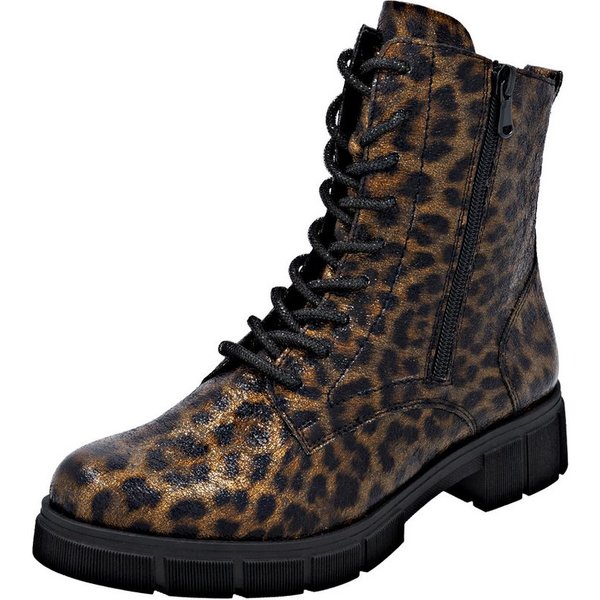 Remonte Schnürstiefelette Schnürboots, Stiefelette, Profilsohle, mit Glitzer-Schnürsenkel