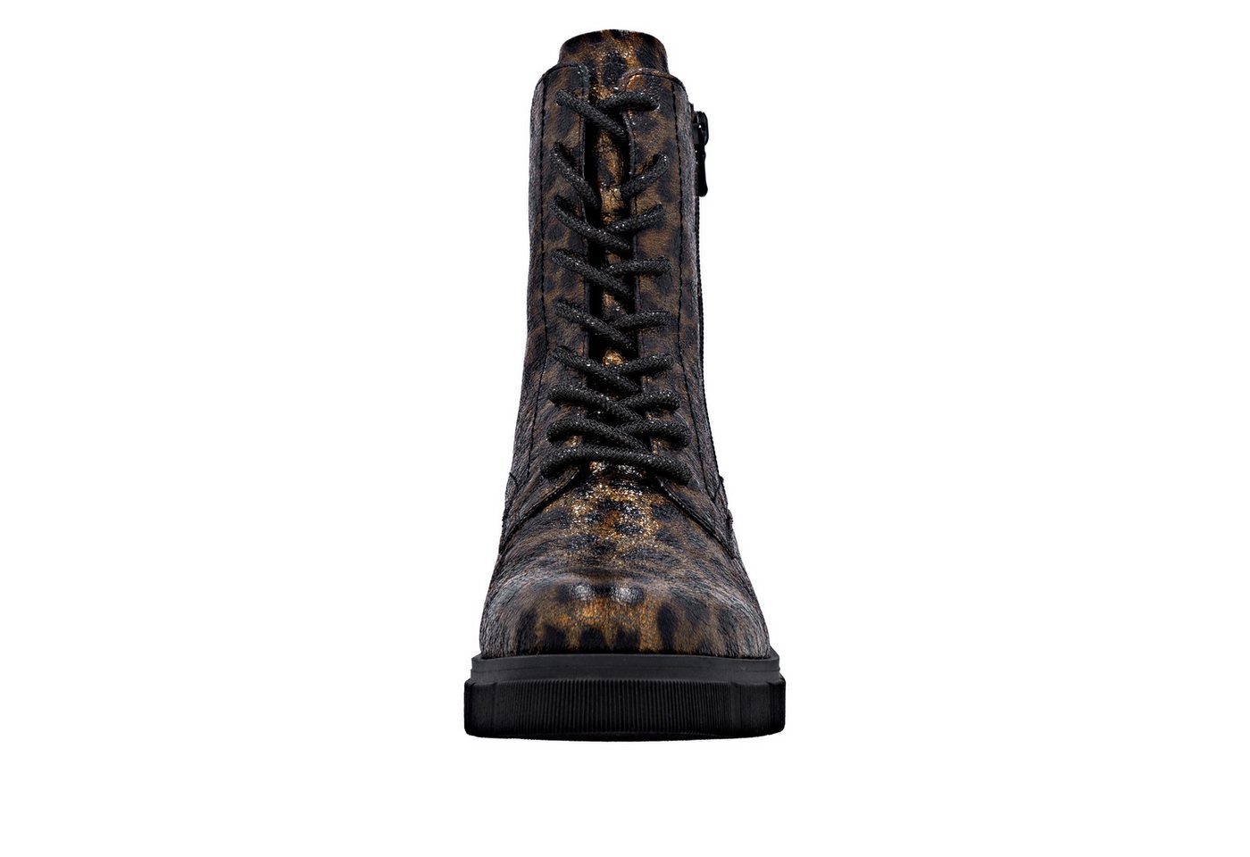 Remonte Schnürstiefelette Schnürboots, Stiefelette, Profilsohle, mit Glitzer-Schnürsenkel – Bild 4 von 5