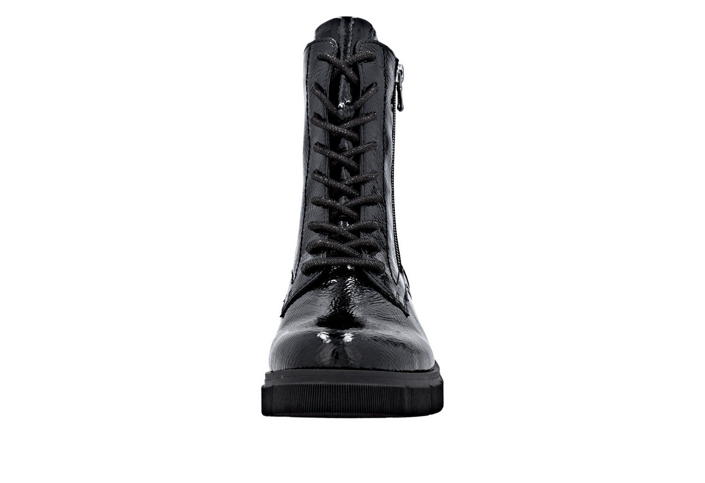 Remonte Schnürstiefelette Schnürboots, Stiefelette, Profilsohle, mit Glitzer-Schnürsenkel – Bild 4 von 5