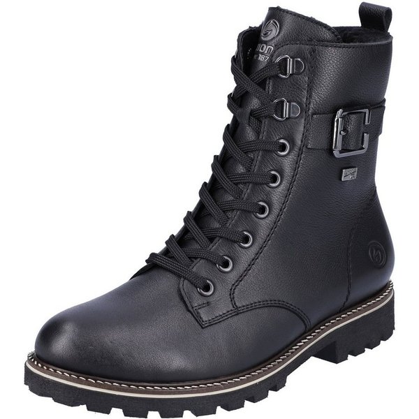 Remonte Winterboots, Blockabsatz, Schnürboots, Outdoorschuh mit Zierschnalle