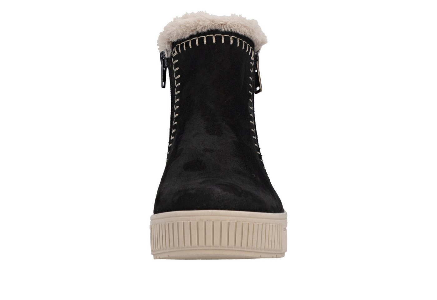 Remonte Winterboots Winterstiefelette, Plateauboots mit Fellimitat-Besatz und Softfußbett – Bild 5 von 5