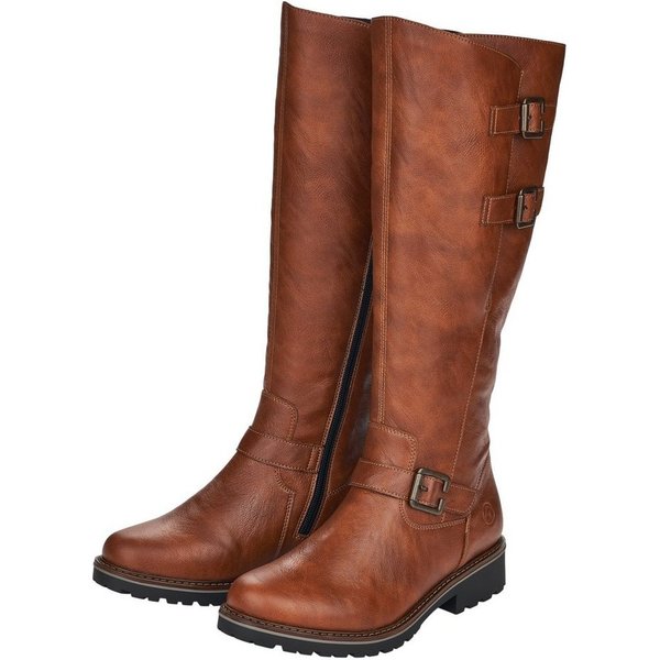 Remonte Winterstiefel, Blockabsatz, Langschaftstiefel, Wechselfußbett, XL-Schaft