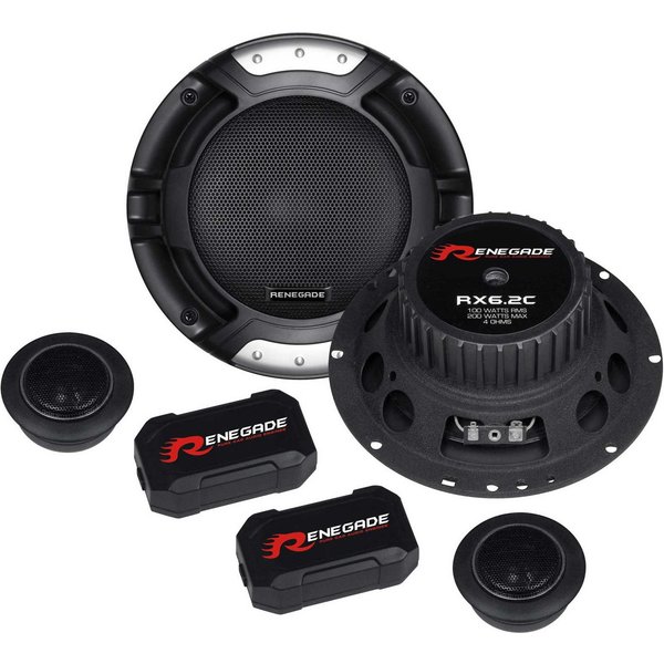 Renegade RX 6.2c 16,5cm Kompo-System Auto-Lautsprecher (100 W)