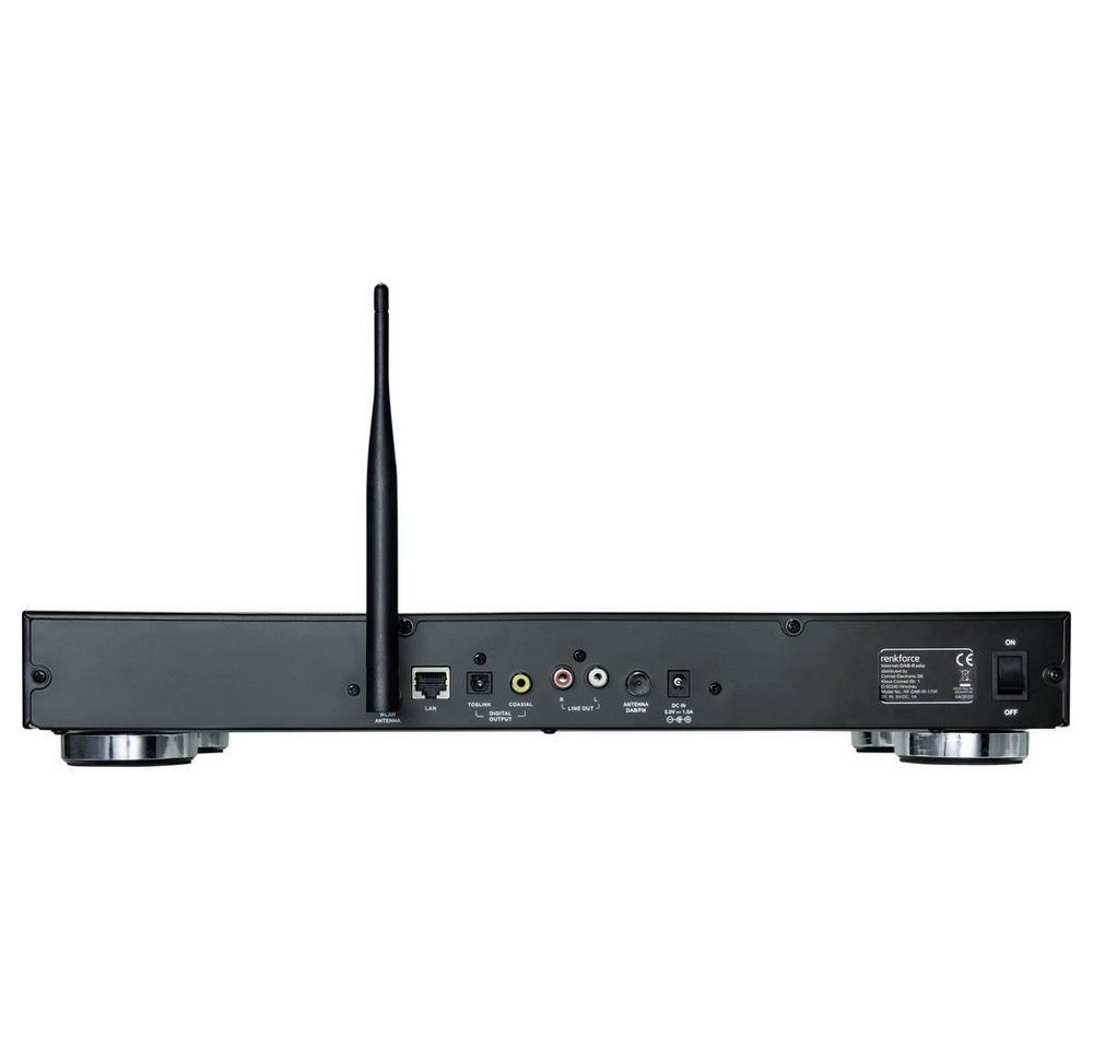 Renkforce RF-DAB-IR 1700 HiFi Tuner DAB+, UKW, Internetradio MA-20 Radio (DLNA-fähig) – Bild 2 von 5
