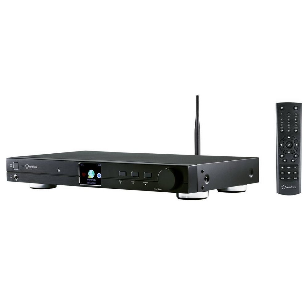 Renkforce RF-DAB-IR 1700 HiFi Tuner DAB+, UKW, Internetradio MA-20 Radio (DLNA-fähig) – Bild 3 von 5