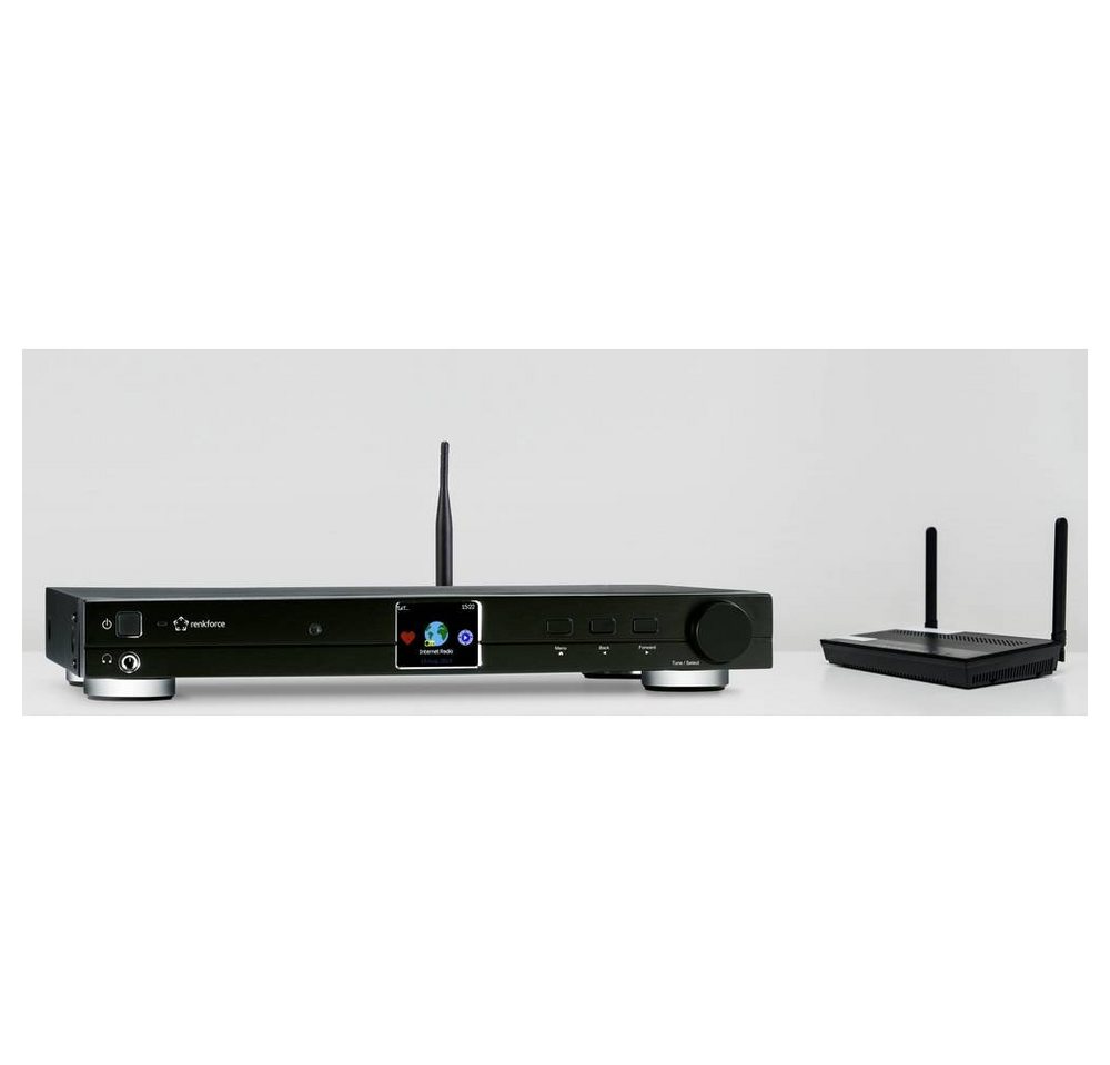 Renkforce RF-DAB-IR 1700 HiFi Tuner DAB+, UKW, Internetradio MA-20 Radio (DLNA-fähig) – Bild 5 von 5