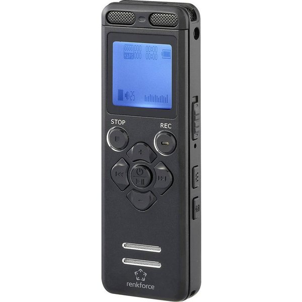 Renkforce RF-DVR-E36 Digitales Diktiergerät Aufzeichnungsdauer (max) 25 h Digitales Diktiergerät