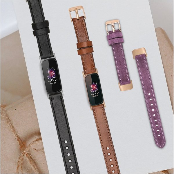 Renna Leather Uhrenarmband Fitbit Luxe Leder Smart Uhrenarmband