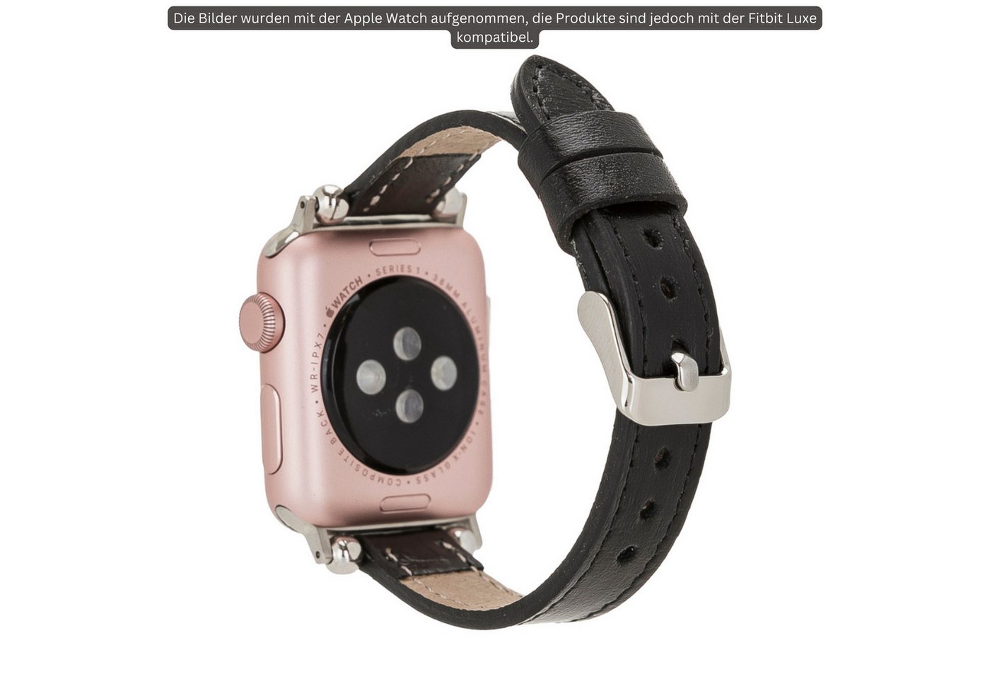 Renna Leather Uhrenarmband Fitbit Luxe Leder Smart Uhrenarmband – Bild 4 von 5