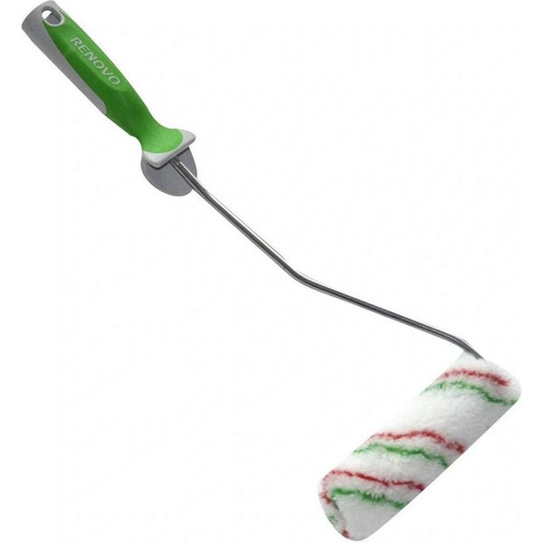 Renovo Farbroller Farbroller (Komplett-Set, Farbroller für Wandfarben 12 cm), Soft touch,12cm,Renovo,Ergonomisch,Wandfarbe