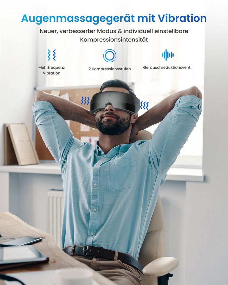 RENPHO Gesichtsmassagegerät Eyeris View, Luftdruck, Wärme, Vibration, Sichtfenster, 5 Modi, Bluetooth, Akku – Bild 4 von 5