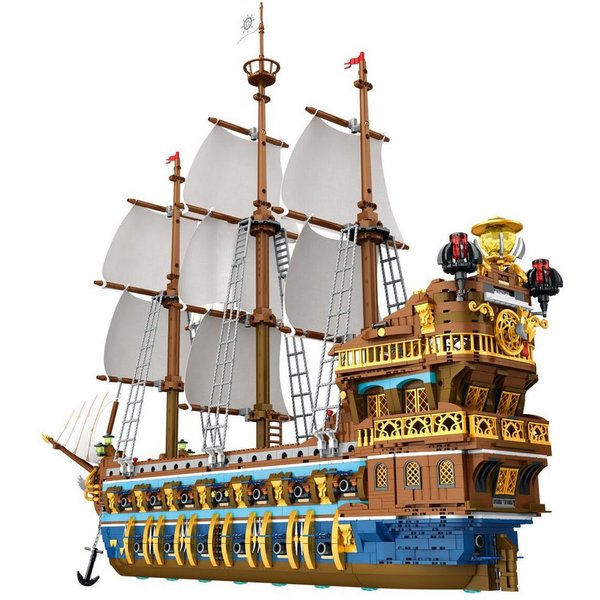 Reobrix Reobrix 66011A Segelschiff Klemmbaustein Modellbausatz 3162 Teile Spielbausteine