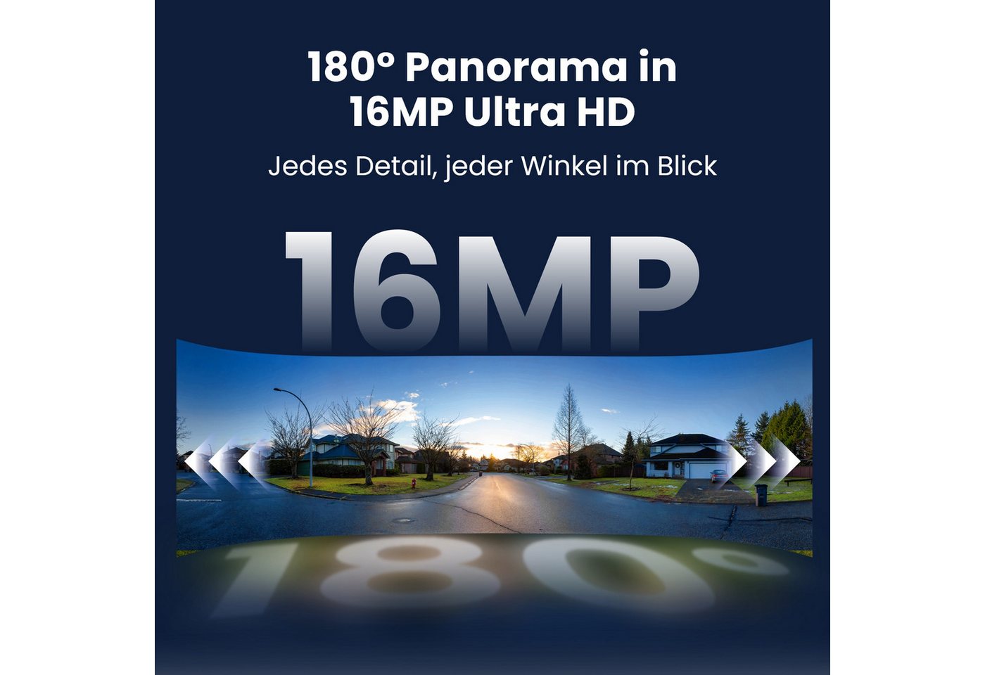Reolink Elite Pro Floodlight PoE, 16MP 180° PoE Outdoor Überwachungskamera Securitycam (2800 Lumen, Smart-Erkennung, Panorama, Dual-Objektiv) – Bild 2 von 5