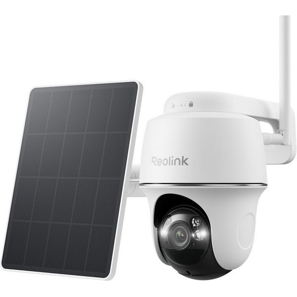 Reolink Überwachungskamera Argus PT+SP 5MP PTZ Akku- oder solarbetriebene 2,4/5GHz WLAN IP (Außenbereich, PIR-Erkennung,IR-Nachtsicht,Could-Speicherung)