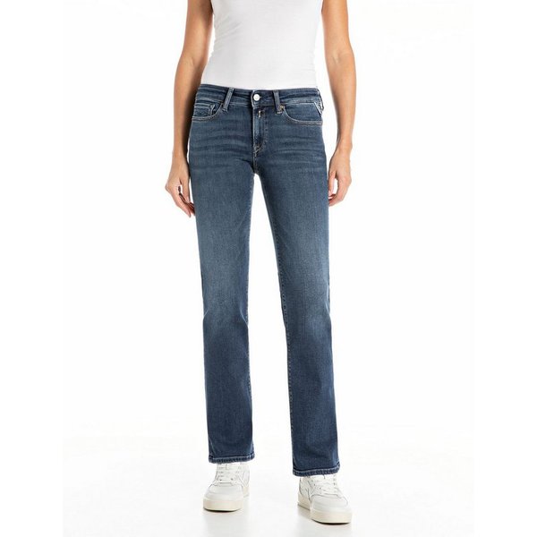 Replay Bootcut-Jeans NEW LUZ mit gesticktem R an der Gesäßtasche
