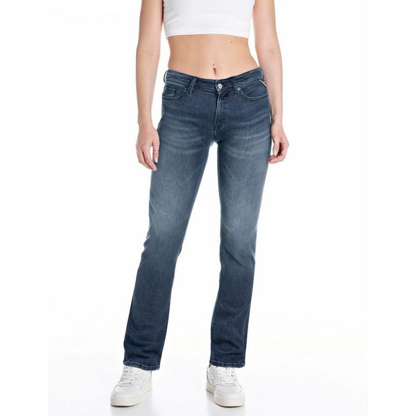 Replay Bootcut-Jeans NEW LUZ mit gesticktem R an der Gesäßtasche