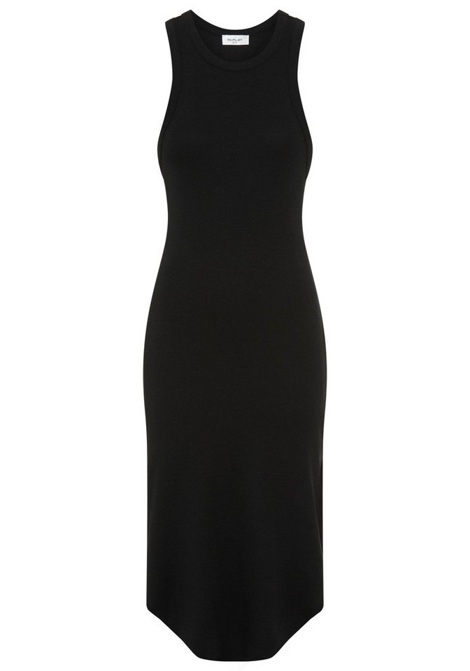 Replay Jerseykleid in gerippter Struktur, figurbetont – Bild 5 von 5