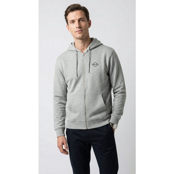 Replay Kapuzensweatjacke aus Baumwolle, Regular Fit
