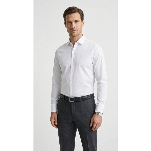 Replay Langarmhemd mit Kentkragen, Slim Fit