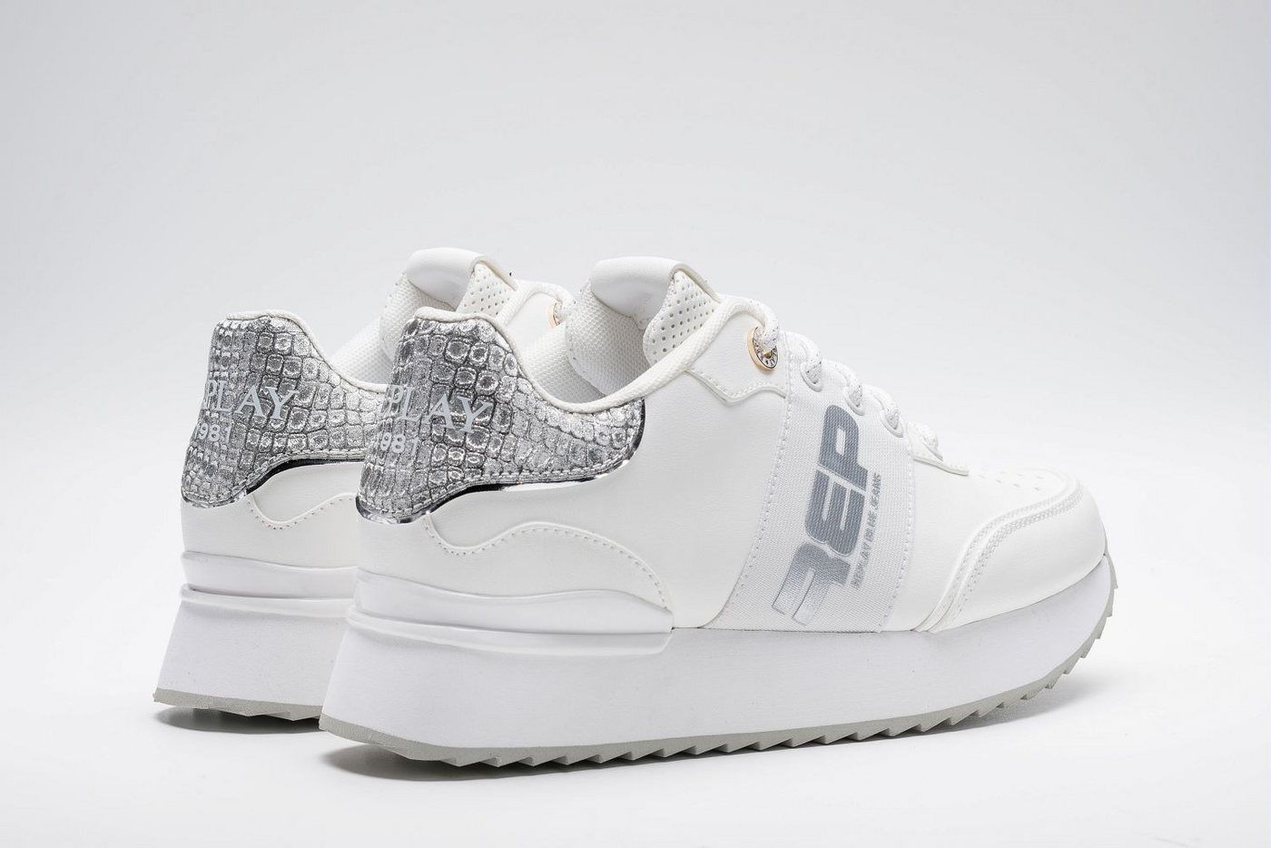 Replay Plateausneaker Schnürschuh, Freizeitsneaker, Halbschuh mit Perforation – Bild 2 von 3