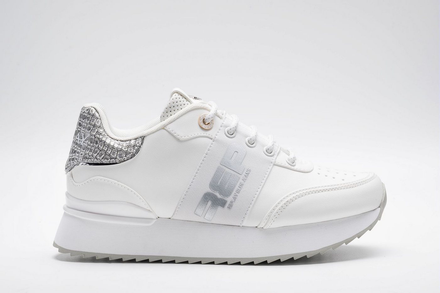 Replay Plateausneaker Schnürschuh, Freizeitsneaker, Halbschuh mit Perforation – Bild 3 von 3